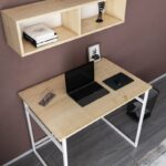 Γραφείο Cosimo λευκό oak χρώμα μελαμίνη 90x60x75cm ed11918 - Image 5