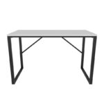 Γραφείο Layton μελαμίνη μαύρο λευκό 120x60x74cm ed11926 - Image 3