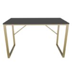 Γραφείο Layton μελαμίνη χρυσό ανθρακί 120x60x74cm ed11927 - Image 3