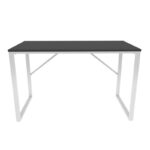 Γραφείο Layton μελαμίνη λευκό ανθρακί 120x60x74cm ed11932 - Image 3