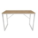 Γραφείο Layton μελαμίνη λευκό oak 120x60x74cm ed11934 - Image 3