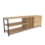 Έπιπλο τηλεόρασης Pisa μαύρο oak 140x35 3x50 8cm ed11942 - Image 4