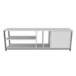 Έπιπλο τηλεόρασης Pisa μαύρο λευκό 140x35 3x50 8cm ed11943 - Image 3