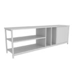 Έπιπλο τηλεόρασης Pisa λευκό 140x35 3x50 8cm ed11948 - Image 4