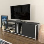 Έπιπλο τηλεόρασης Pisa λευκό ανθρακί 140x35 3x50 8cm ed11949 - Image 5