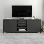 Έπιπλο τηλεόρασης Otis μαύρο ανθρακί 140x35 3x50 8cm ed11952