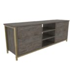 Έπιπλο τηλεόρασης Otis χρυσό γκρι 140x35 3x50 8cm ed11957 - Image 4