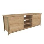 Έπιπλο τηλεόρασης Otis χρυσό Oak 140x35 3x50 8cm ed11958 - Image 4