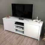 Έπιπλο τηλεόρασης Otis λευκό 140x35 3x50 8cm ed11960 - Image 5