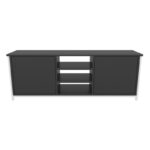 Έπιπλο τηλεόρασης Otis λευκό ανθρακί 140x35 3x50 8cm ed11961 - Image 3