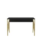 Γραφείο Milva χρυσό ανθρακί χρώμα μελαμίνη 120x60x74 8cm ed11972 - Image 3