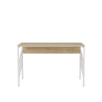 Γραφείο Milva λευκό oak χρώμα μελαμίνη 120x60x74 8cm ed11979 - Image 4