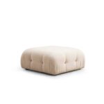 Σκαμπό Pouffe Bouclette κρεμ 95x65x45εκ ed1197