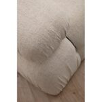 Σκαμπό Pouffe Bouclette κρεμ 95x65x45εκ ed1197 - Image 2