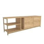 Έπιπλο tv Primula oak χρύσο 160x35 3x50 8cm ed11986 - Image 3