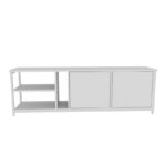Έπιπλο tv Primula λευκό 160x35 3x50 8cm ed11987 - Image 3
