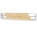 Έπιπλο τηλεόρασης Rhodes λευκό Oak 240x37 1x47 4cm ed11993 - Image 3