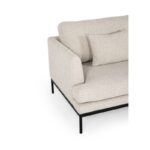 Καναπές διθέσιος Pearl κρεμ 165x88x82cm ed1200 - Image 5