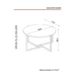 Τραπεζάκι σαλονιού Di Legno 68x73x36 3cm ed1201 - Image 2