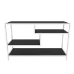 Έπιπλο τηλεόρασης Robbins λευκό ανθρακί 120x39x75cm ed12028 - Image 3