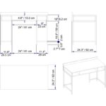 Γραφείο Alma μελαμίνη χρυσό ανθρακί 120x60x74 8cm ed12045 - Image 2