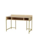 Γραφείο Alma μελαμίνη χρυσό oak 120x60x74 8cm ed12047 - Image 4