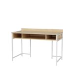 Γραφείο Alma μελαμίνη λευκό oak 120x60x74 8cm ed12052 - Image 4