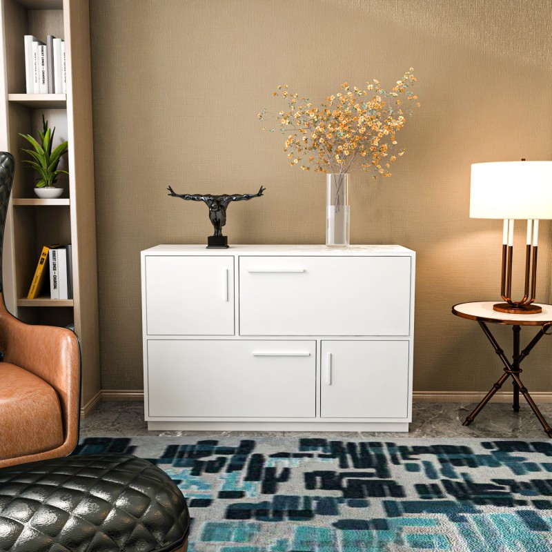 12054_0-800x800 Μπουφέ Mares λευκ΄ή μελαμίνη 120x45x81 6cm ed12054 - Image 1