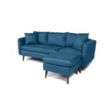 Γωνιακός καναπές Sofia Right μπλε 215x91x145cm ed1205 - Image 3
