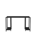 Γραφείο Academy μαύρο ανθρακί μελαμίνη 125 2x60x73 8cm ed12061 - Image 3