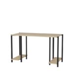 Γραφείο Academy μαύρο oak μελαμίνη 125 2x60x73 8cm ed12063 - Image 4