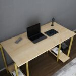 Γραφείο Academy χρυσό oak μελαμίνη 125 2x60x73 8cm ed12067 - Image 5