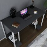 Γραφείο Academy λευκό ανθρακί μελαμίνη 125 2x60x73 8cm ed12070 - Image 5