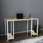 Γραφείο Academy λευκό oak μελαμίνη 125 2x60x73 8cm ed12072