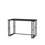 Γραφείο Accordo μαύρο ανθρακί χρώμα μελαμίνη 120x60x74 8cm ed12085 - Image 4