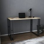 Γραφείο Accordo μαύρο oak χρώμα μελαμίνη 120x60x74 8cm ed12087