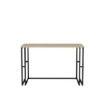 Γραφείο Accordo μαύρο oak χρώμα μελαμίνη 120x60x74 8cm ed12087 - Image 3