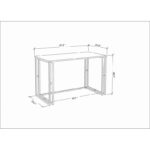 Γραφείο Accordo μαύρο oak χρώμα μελαμίνη 120x60x74 8cm ed12087 - Image 2