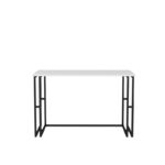 Γραφείο Accordo μαύρο λευκό χρώμα μελαμίνη 120x60x74 8cm ed12088 - Image 3