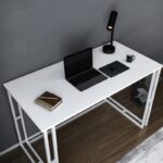 Γραφείο Accordo λευκό χρώμα μελαμίνη 120x60x74 8cm ed12093 - Image 5