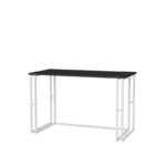 Γραφείο Accordo λευκό ανθρακί χρώμα μελαμίνη 120x60x74 8cm ed12094 - Image 4