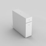 Ντουλάπι μπάνιου Calencia άσπρη μελαμίνη 19x55x60cm ed120 - Image 5