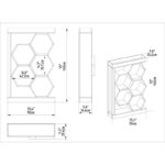 Βιβλιοθήκη Artemis καρυδί άσπρο μελαμίνη 90x24 6x140εκ ed12103 - Image 2
