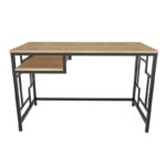 Γραφείο Primaria μαύρο oak χρώμα μελαμίνη 120x60x74 8cm ed12107 - Image 3