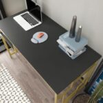 Γραφείο Primaria χρυσό ανθρακί χρώμα μελαμίνη 120x60x74 8cm ed12109 - Image 5