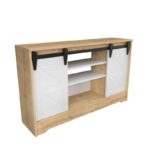 Έπιπλο τηλεόρασης Nisay Sapphire λευκό 140x35x85cm ed12118 - Image 4