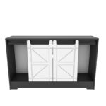 Έπιπλο τηλεόρασης Ahris Grey White 140x35x85cm ed12119 - Image 5