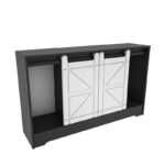 Έπιπλο τηλεόρασης Ahris Grey White 140x35x85cm ed12119 - Image 4