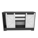 Έπιπλο τηλεόρασης Ahris Grey White 140x35x85cm ed12119 - Image 3