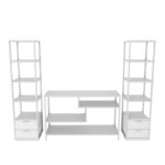 Έπιπλο τηλεόρασης Robbins άσπρο 198x39x160cm ed12128 - Image 3